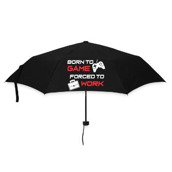 Gamer Work Ethic Graphic Tee - Umbrella (small) - black - Front