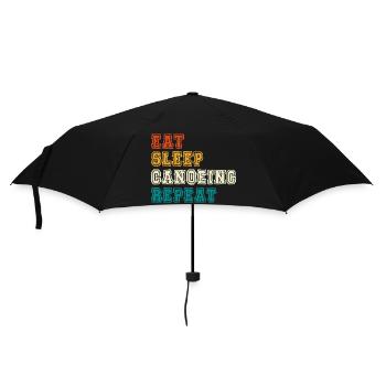 Eat Sleep Canoeing Repeat Color Block - Umbrella (small) - black - Front
