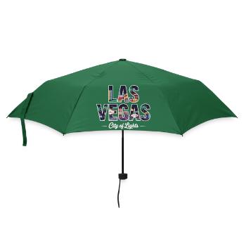 Las Vegas City of Lights – Retro Casino - Umbrella (small) - bottlegreen - Front