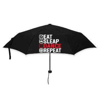 Eat Sleep Dance Repeat – Cool Dance Design - Umbrella (small) - black - Front