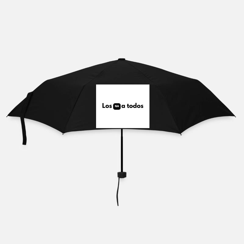 NA in der schwarzen Box zwischen den Buchstaben - Regenschirm (klein) - Schwarz