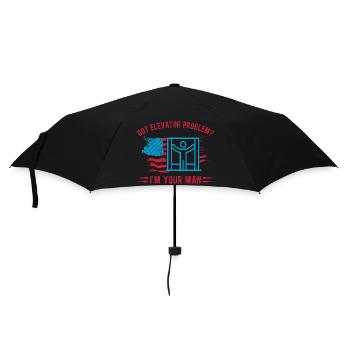 Elevator Technician I´m Your Man Engineer USA Gift - Regenschirm (klein) - Schwarz - Vorne