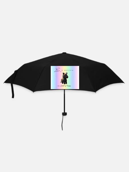 Be a Unicorn in a field of horses - Umbrella (small) - black