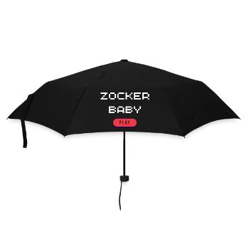 Zocker Baby  - Regenschirm (klein) - Schwarz - Vorne