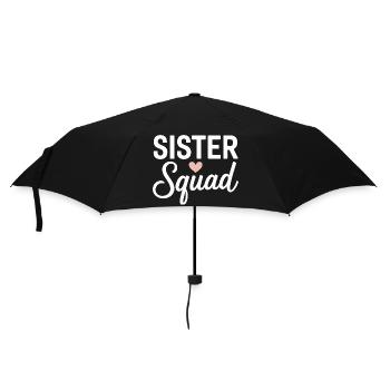 Sister Squad Herz Motiv - Regenschirm (klein) - Schwarz - Vorne