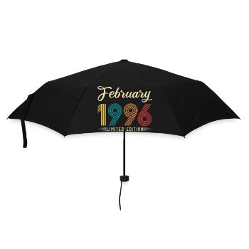 30th Anniversary February 1996 30 Years Vintage Retro - Umbrella (small) - black - Front