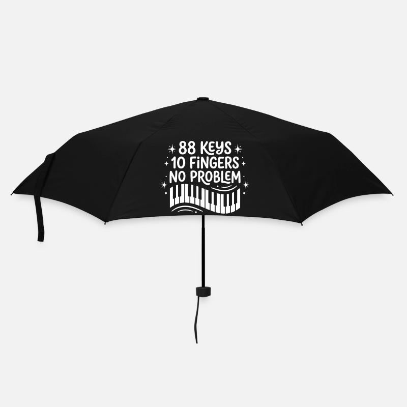 88 Keys 10 Fingers No Problem Piano Player - Umbrella (small) - black