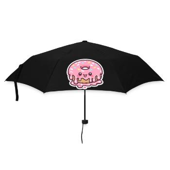 Kawaii Donut with Frosting - Umbrella (small) - black - Front