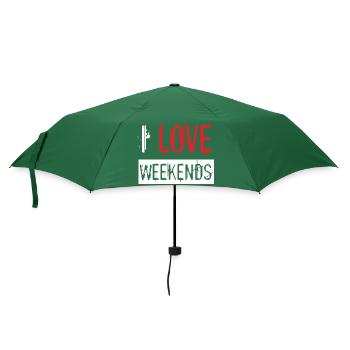 Love Red Paint Splatter Distressed Urban Design - Umbrella (small) - bottlegreen - Front