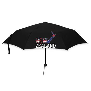 New Zealand Land Map - Umbrella (small) - black - Front