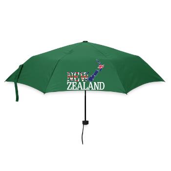 New Zealand Land Map - Umbrella (small) - bottlegreen - Front