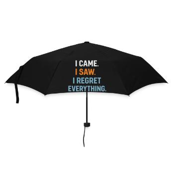 I came. I saw. I regret everything. Introvert - Umbrella (small) - black - Front