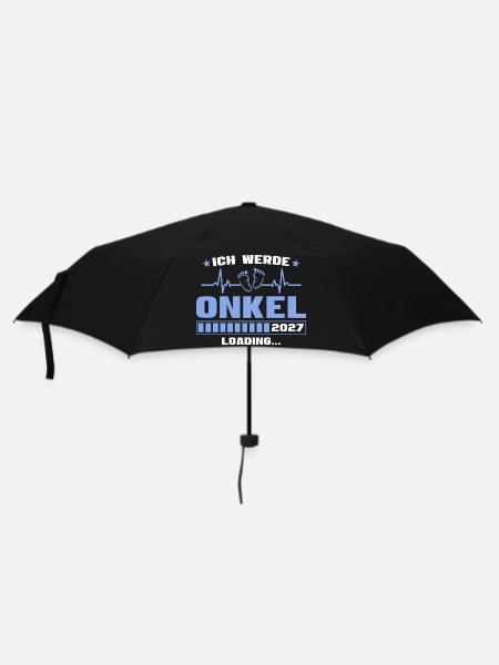 Ich werde Onkel 2027 – Werdender Onkel - Regenschirm (klein) - Schwarz