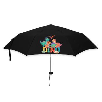 Dino - Regenschirm (klein) - Schwarz - Vorne