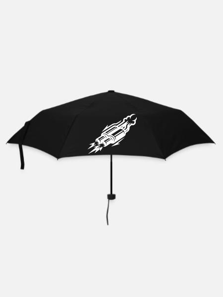 Auspuff Symbol Kmh - Regenschirm (klein) - Schwarz