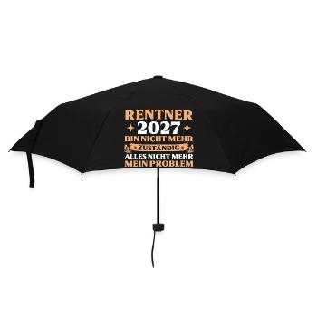 Ruhestand Abschied Kollege Rentner 2027 - Regenschirm (klein) - Schwarz - Vorne