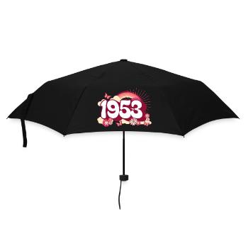Retro 1953 Geburtstagsfeier Frau 70 Jahre - Regenschirm (klein) - Schwarz - Vorne