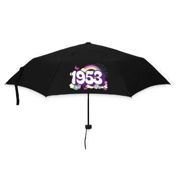Retro 1953 Geburtstagsfeier Frau 70 Jahre - Regenschirm (klein) - Schwarz - Vorne