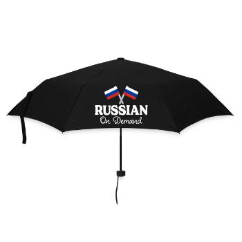 Traducteur Russe Interprète Russe - Parapluie standard - noir - Devant