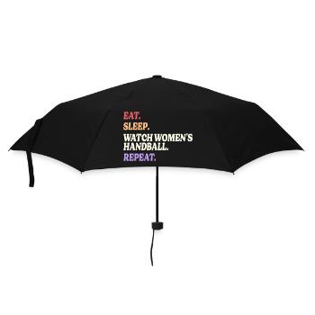 Humor Sport Frauenhandball - Regenschirm (klein) - Schwarz - Vorne