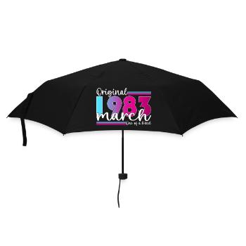 40th birthday Mrs. Original March Born 1983 - Umbrella (small) - black - Front