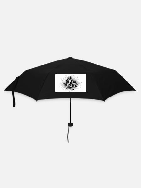 Abstract boxes - Umbrella (small) - black