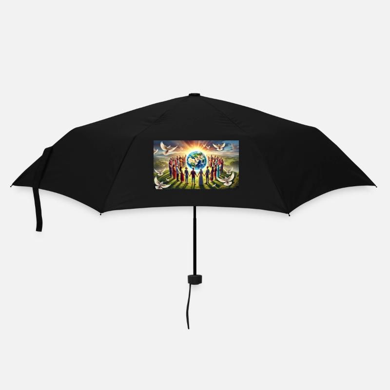 Alle Kulturen - Regenschirm (klein) - Schwarz