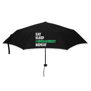 Insurance Actuary Analyst Spreadsheet - Umbrella (small) - black - Front