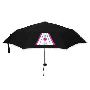 dulcimer purple pink petrol green2 - Umbrella (small) - black - Front