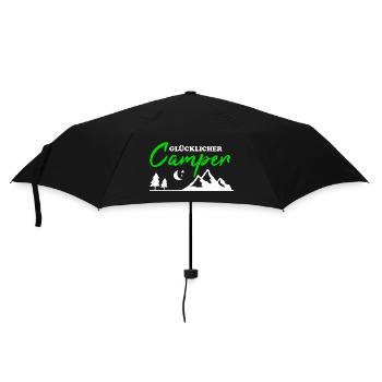 Happy Camper Camping Hommes Cadeau Drôle - Parapluie standard - noir - Devant