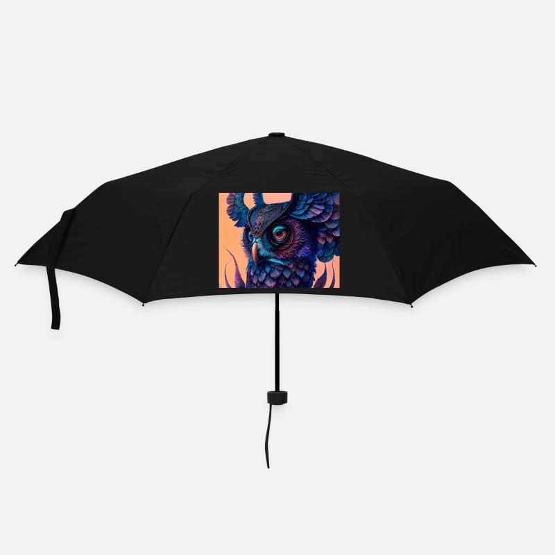 Owl - Umbrella (small) - black