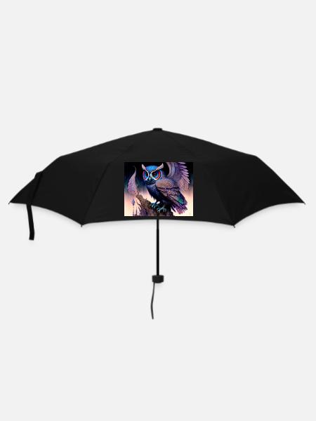 Hibou - Parapluie standard - noir