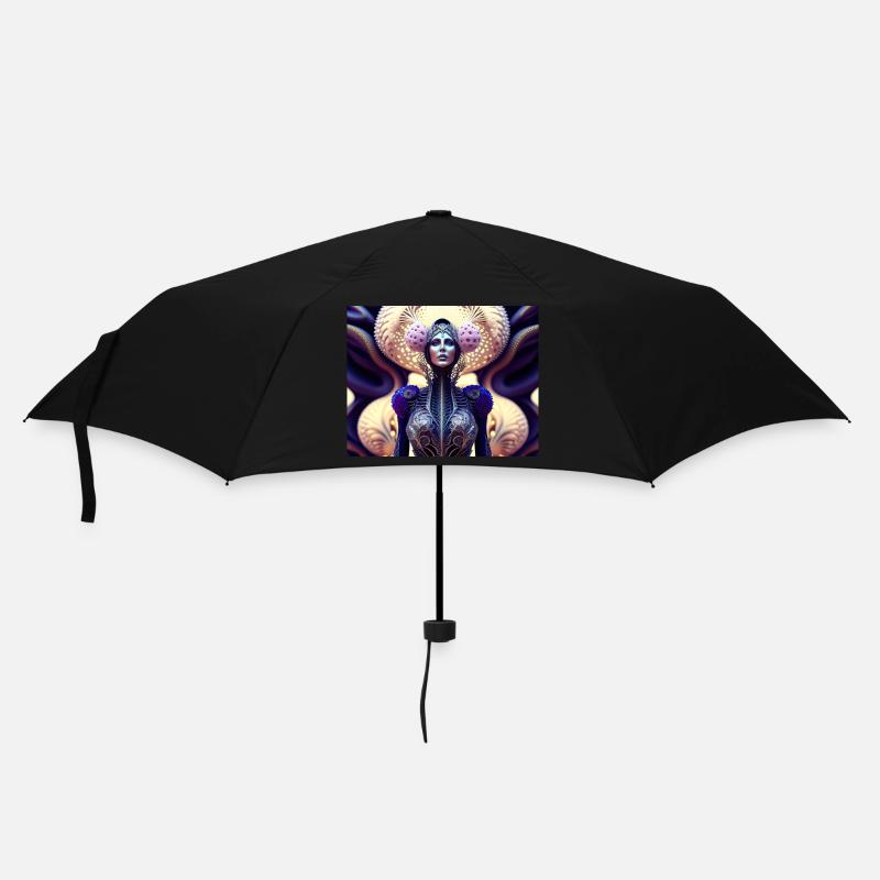 Biomorph Frau - Regenschirm (klein) - Schwarz