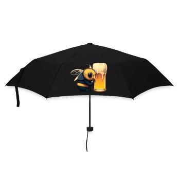 Sweet bee with special nectar: beer - Umbrella (small) - black - Front