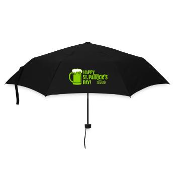 Happy St. Patrick's Day - Umbrella (small) - black - Front
