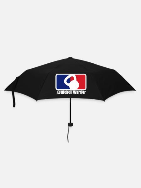 Kettlebell Warrior T shirt Design - Umbrella (small) - black