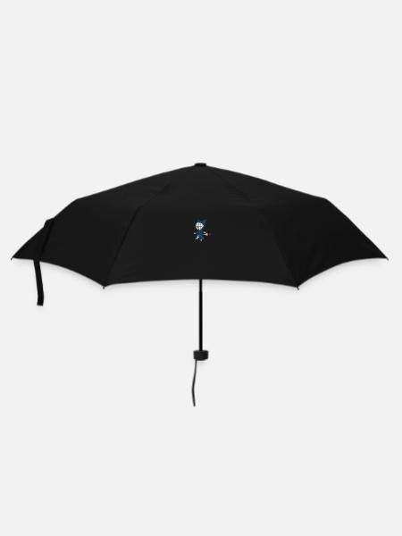 Un chat en imperméable - Parapluie standard - noir
