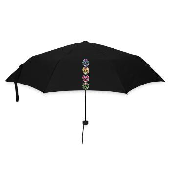 Happy and free The skulls players - Parapluie standard - noir - Devant