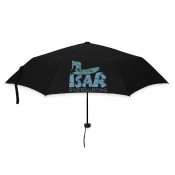 Isar Riversurfing (Vintage / Bleu Vert) - Parapluie standard - noir - Devant
