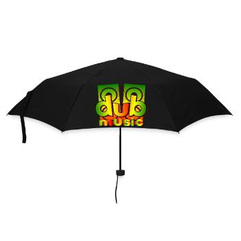 Dub Music - Regenschirm (klein) - Schwarz - Vorne