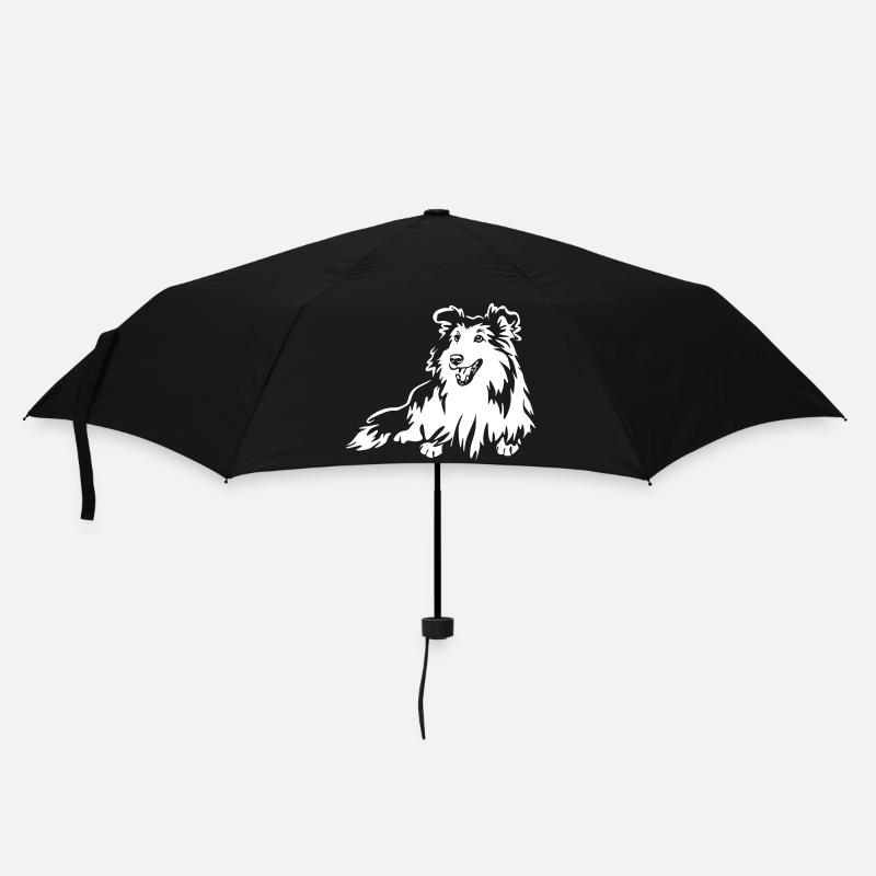 Sheltie "Black Edition" - Regenschirm (klein) - Schwarz