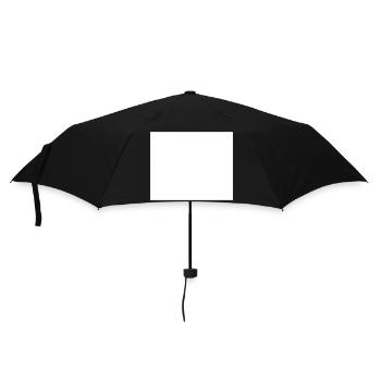 Quatrat in white - Umbrella (small) - black - Front