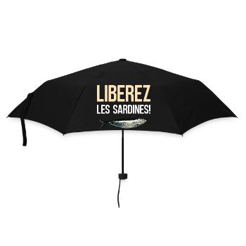 Liberez les sardines - Parapluie standard - noir - Devant