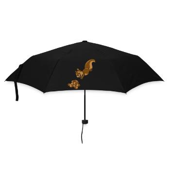 Noix d’écureuil - Parapluie standard - noir - Devant