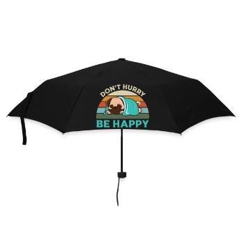 Don't hurry , Be Happy - Umbrella (small) - black - Front