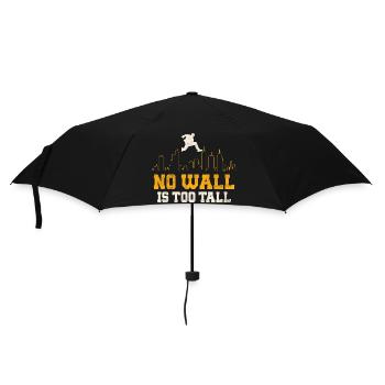 No Wall Is Too Tall Parkour Traceur - Umbrella (small) - black - Front
