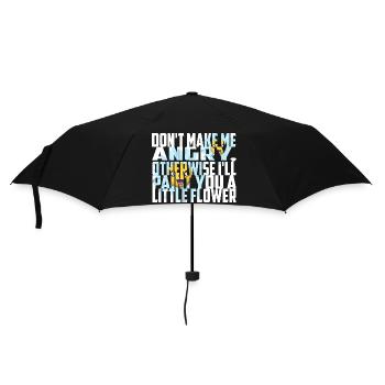 Don't make me angry - Umbrella (small) - black - Front