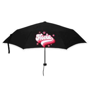 Novia Girlfriend Engagement Bridal Shower Wedding - Umbrella (small) - black - Front
