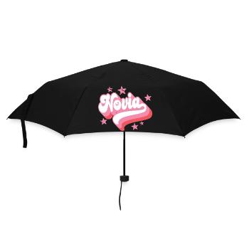 Novia Girlfriend Engagement Bridal Shower Wedding - Umbrella (small) - black - Front