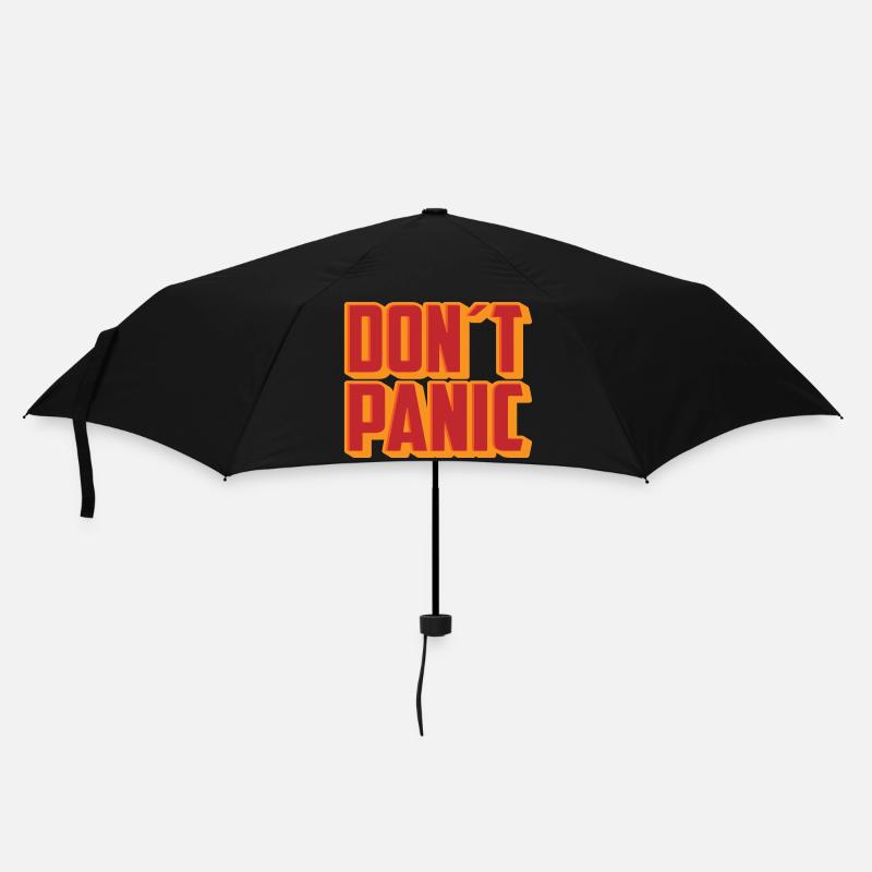 Dont Panic Don´t Panic | Farben änderbar - Regenschirm (klein) - Schwarz